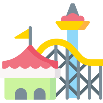 Sofía fue a un parque de diversiones