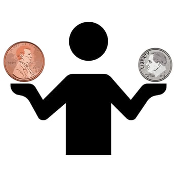 Comparing Coins: Which Coin is Less?