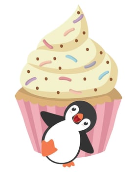 Paco the Penguin and the Giant Cupcake
