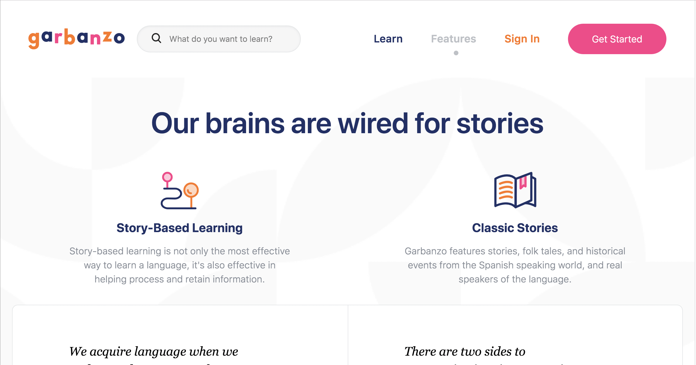 Garbanzo Learn Spanish Online through Interactive Storytelling